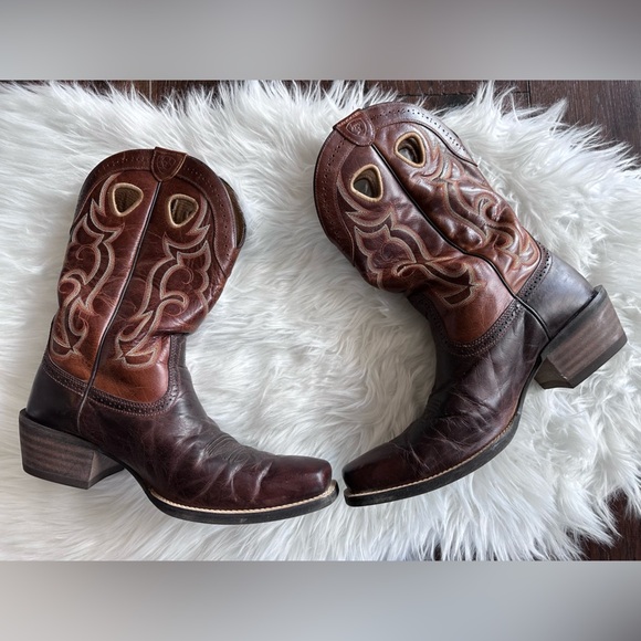 Ariat Other - Ariat Rawhide Western Cowboy Work Farm Groomsman SquareToe Boots Style #10010953